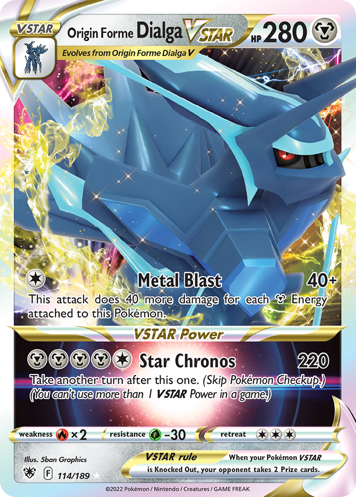 Image of Origin Forme Dialga VSTAR (114/189) [Sword & Shield: Astral Radiance]