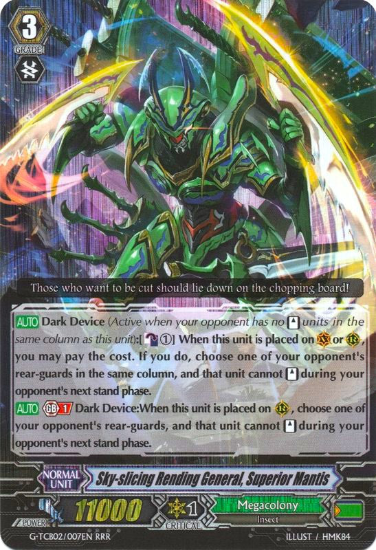 Image of Sky-slicing Rending General, Superior Mantis (G-TCB02/007EN) [The GENIUS STRATEGY]