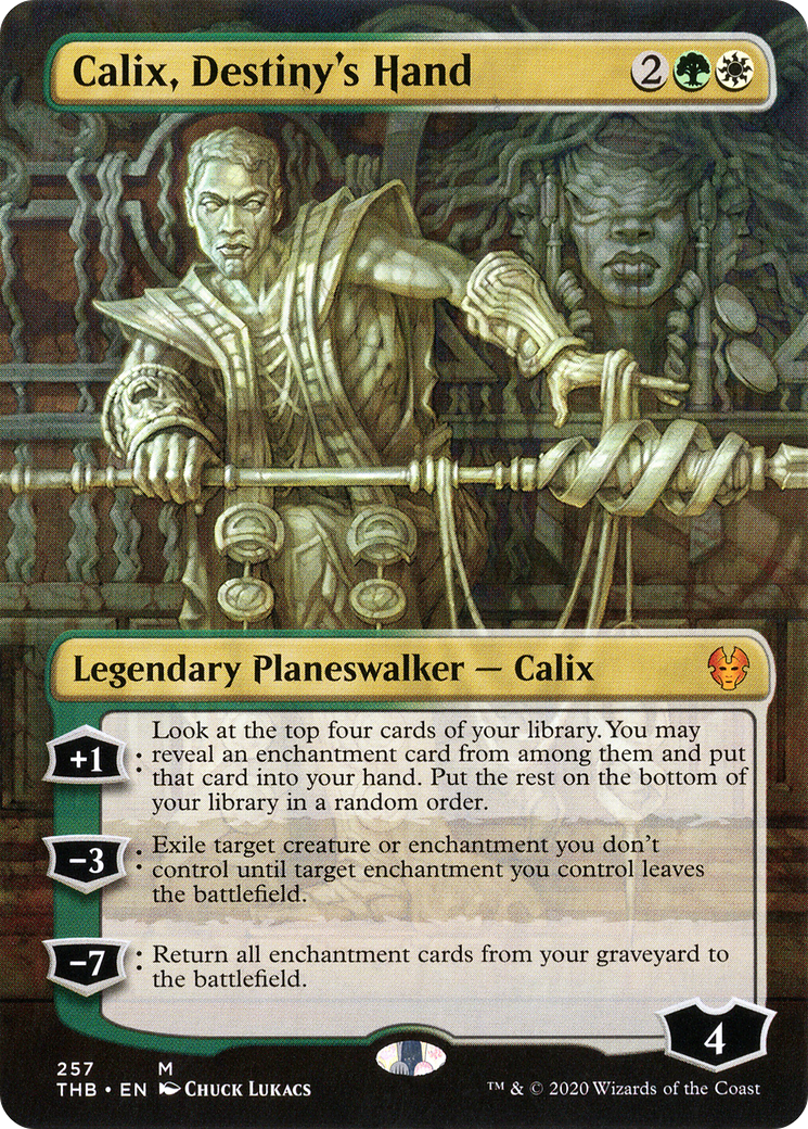 Image of Calix, Destiny's Hand (Borderless) [Theros Beyond Death]