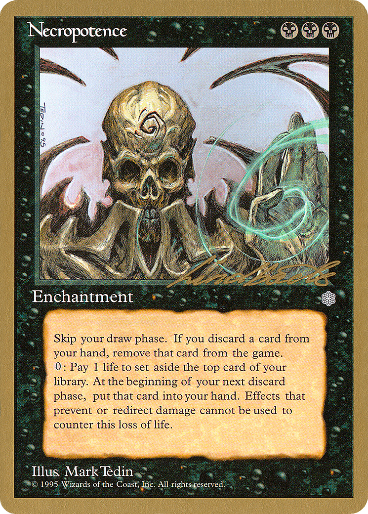 Image of Necropotence (Leon Lindback) [Pro Tour Collector Set]
