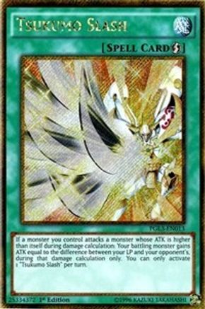 Image of Tsukumo Slash [PGL3-EN013] Gold Secret Rare