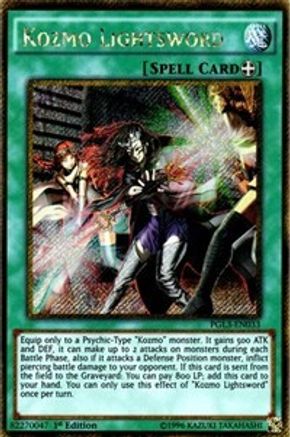 Image of Kozmo Lightsword [PGL3-EN033] Gold Secret Rare