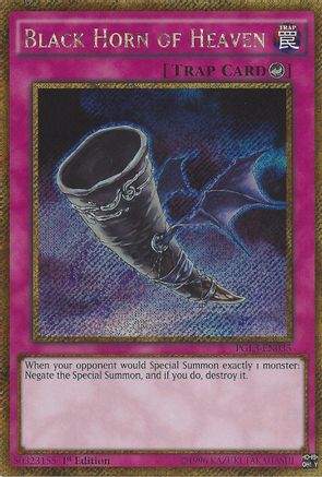 Image of Black Horn of Heaven [PGL3-EN035] Gold Secret Rare