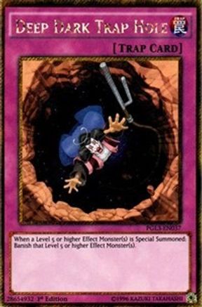 Image of Deep Dark Trap Hole [PGL3-EN037] Gold Secret Rare