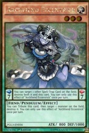 Image of Archfiend Eccentrick [PGL3-EN056] Gold Rare