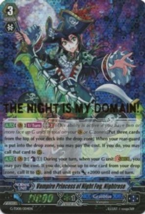 Vampire Princess of Night Fog, Nightrose (Hot Stamped) (G-TD08: VAMPIRE PRINCESS OF THE NETHER HOUR)