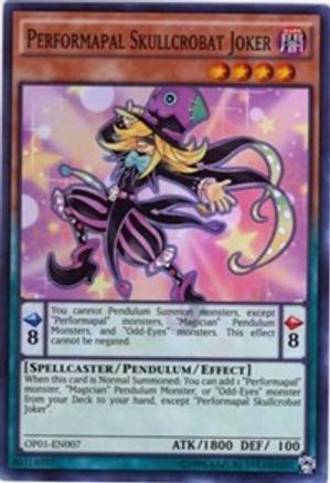 Image of Performapal Skullcrobat Joker [OP01-EN007] Super Rare