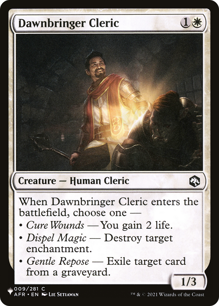 Image of Dawnbringer Cleric [The List]