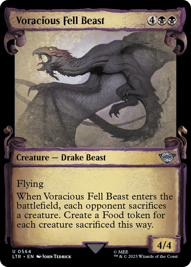 Image of Voracious Fell Beast [The Lord of the Rings: Tales of Middle-Earth Showcase Scrolls]