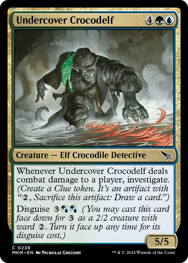 Image of Undercover Crocodelf (Green) [Murders at Karlov Manor]