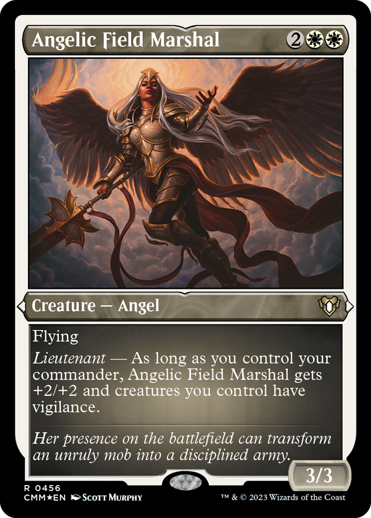 Image of Angelic Field Marshal (Foil Etched) (CMM-456) - Commander Masters Foil