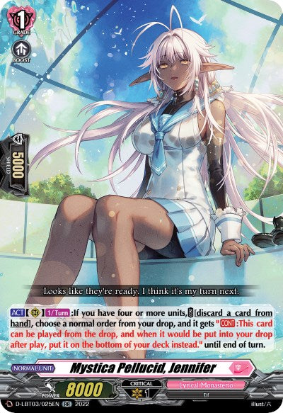 Image of Mystica Pellucid, Jennifer (D-LBT03/025EN) [Lyrical Monasterio: Summertime Memories!]
