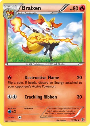Image of Braixen (12/124) [XY: Fates Collide]