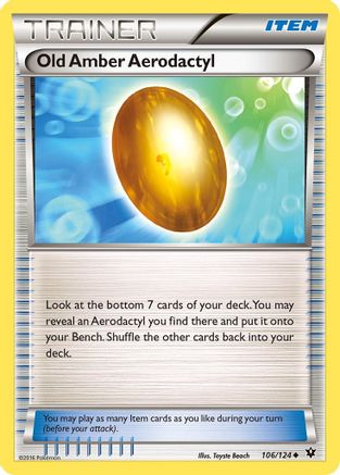 Image of Old Amber Aerodactyl (106/124) [XY: Fates Collide]