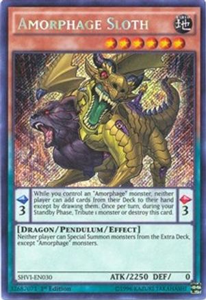 Image of Amorphage Sloth [SHVI-EN030] Secret Rare