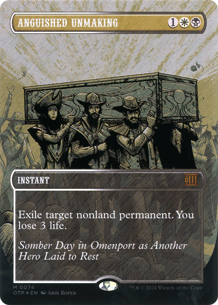 Image of Anguished Unmaking (Textured Foil) [Outlaws of Thunder Junction: Breaking News]