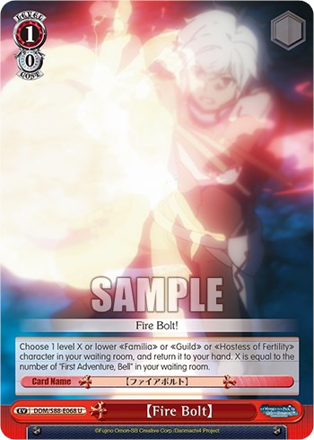 Image of Fire Bolt (DDM/S88-E068 U) [Is it Wrong to Try to Pick Up Girls in a Dungeon?]
