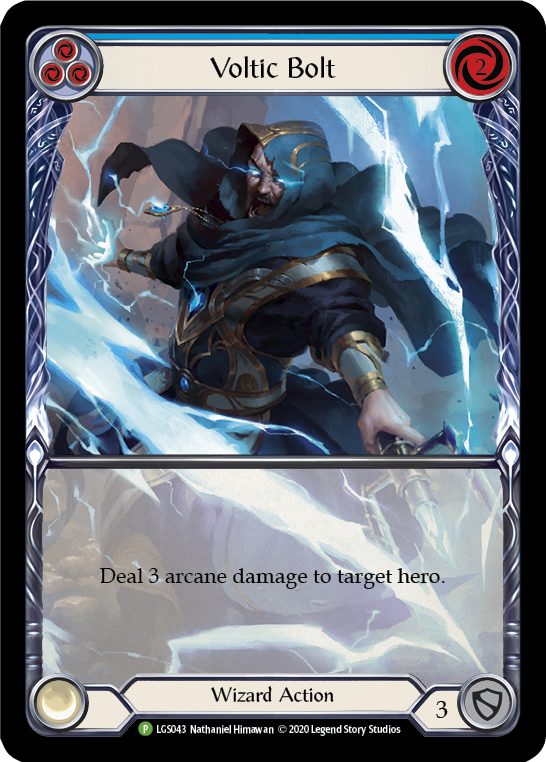 Image of Voltic Bolt (Blue) [LGS043] (Promo)  Rainbow Foil