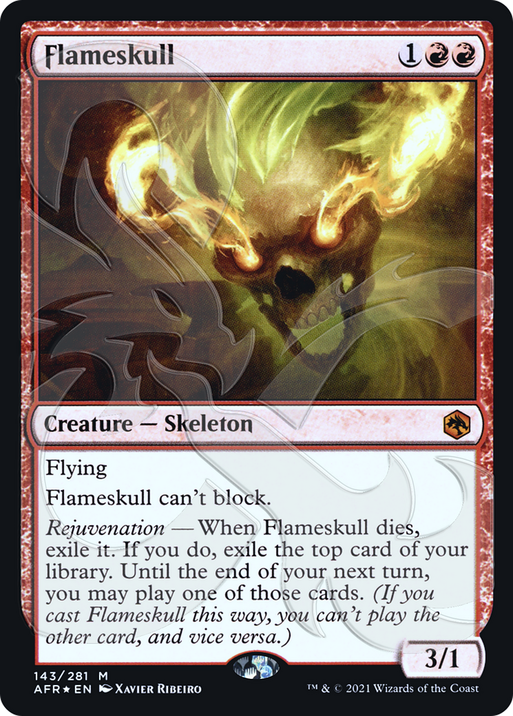 Image of Flameskull (Ampersand Promo) [Dungeons & Dragons: Adventures in the Forgotten Realms Promos]