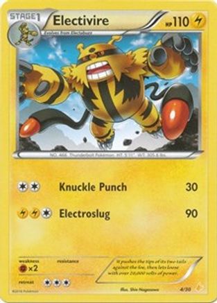 Image of Electivire (4/30) [XY: Trainer Kit 3 - Pikachu Libre]