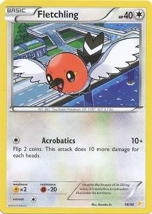 Image of Fletchling (16/30) [XY: Trainer Kit 3 - Pikachu Libre]