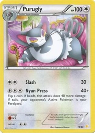 Image of Purugly (19/30) [XY: Trainer Kit 3 - Pikachu Libre]