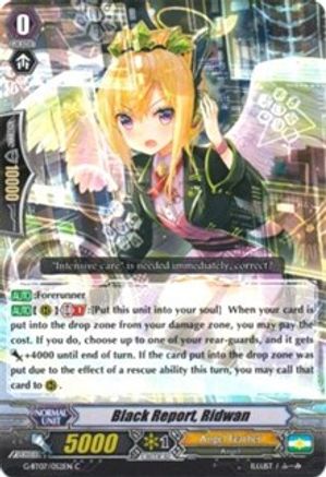 Image of Black Report, Ridwan (GLORIOUS BRAVERY OF RADIANT SWORD)