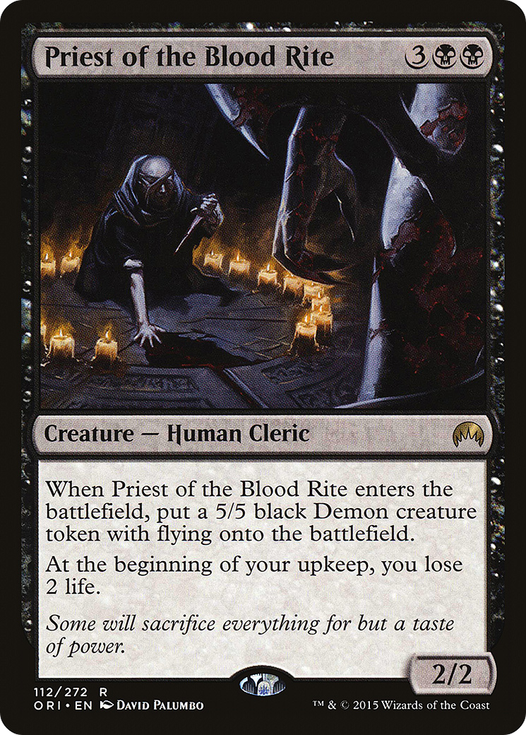 Image of Priest of the Blood Rite [Magic Origins]