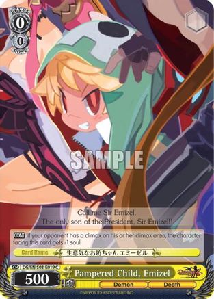 Image of Pampered Child, Emizel (DG/EN-S03-E019 C) [Disgaea]