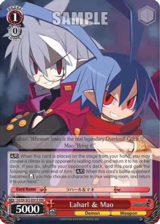 Image of Laharl & Mao (DG/EN-S03-E091R RRR) [Disgaea]