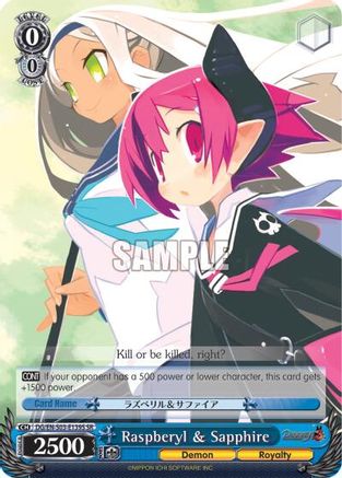 Image of Raspberyl & Sapphire (DG/EN-S03-E139S SR) [Disgaea]