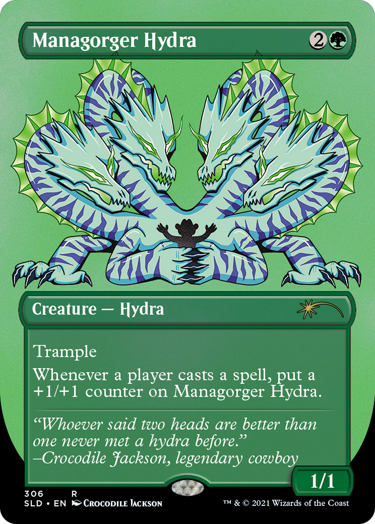 Image of Managorger Hydra (SLD-306) - Secret Lair Drop (Borderless) Etched Foil