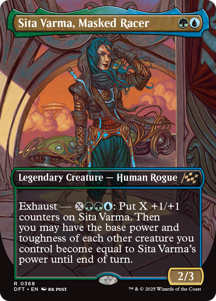 Image of Sita Varma, Masked Racer (Borderless) [Aetherdrift]