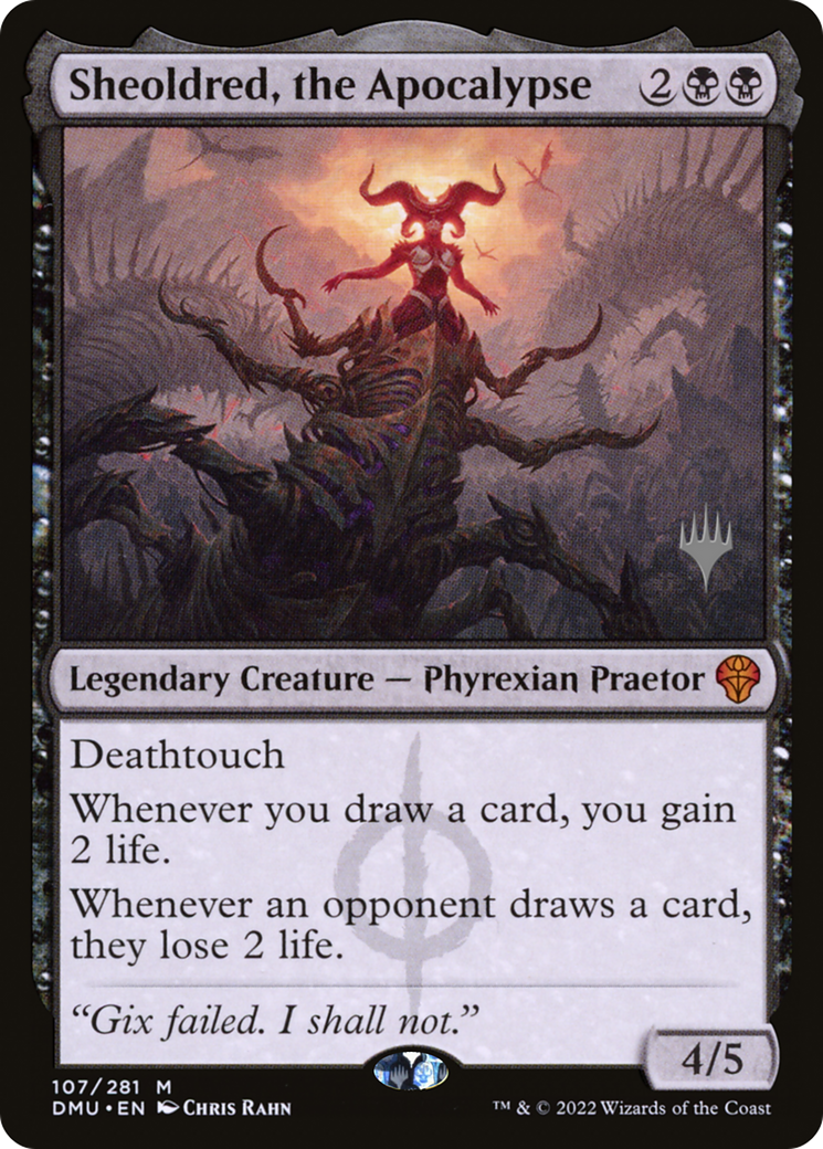 Image of Sheoldred, the Apocalypse (Promo Pack) [Dominaria United Promos]