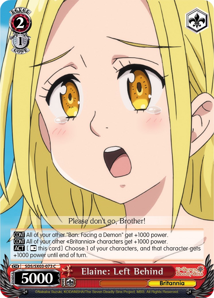 Image of Elaine: Left Behind (SDS/SX03-073 C) [The Seven Deadly Sins]
