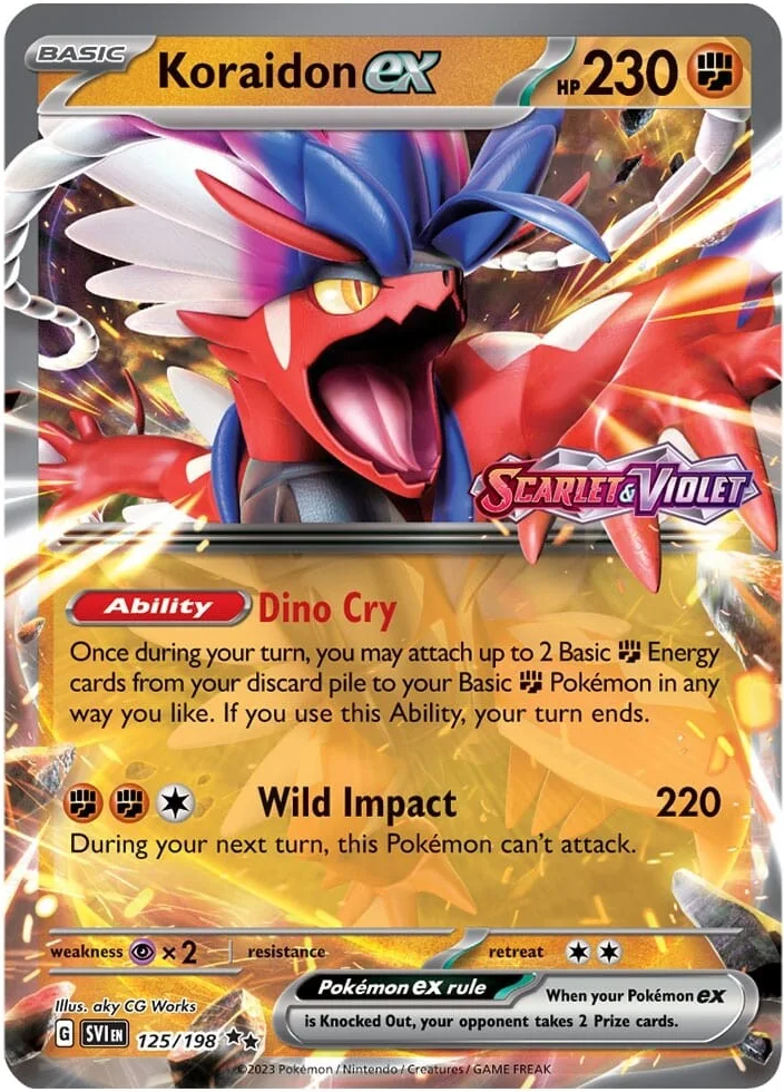 Image of Koraidon ex (125/198) (Stamped) [Scarlet & Violet: Base Set]