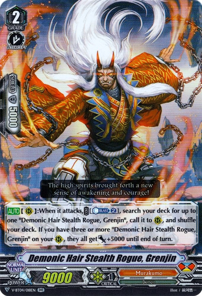 Image of Demonic Hair Stealth Rogue, Grenjin (V-BT04/018EN) [Vilest! Deletor]
