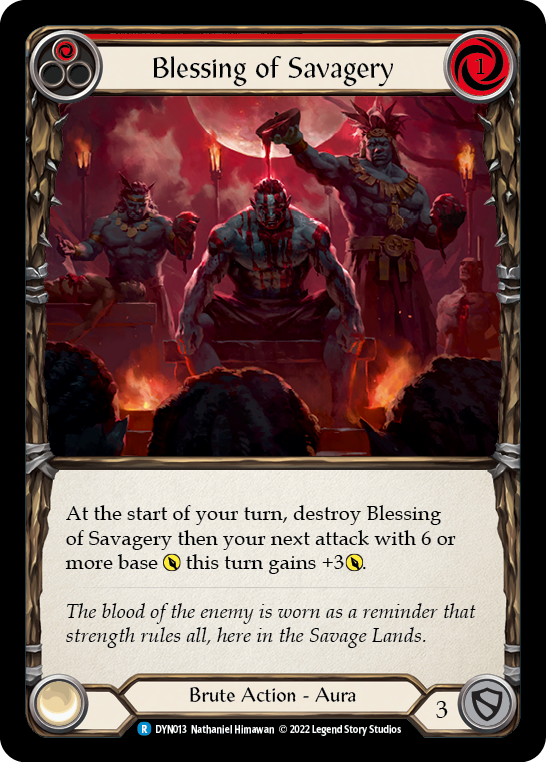 Image of Blessing of Savagery (Red) [DYN013] (Dynasty)