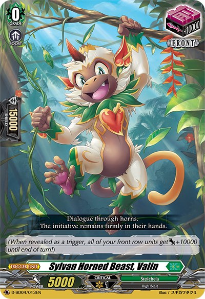 Image of Sylvan Horned Beast, Valin (D-SD04/013EN) [Megumi Okura: Sylvan King]