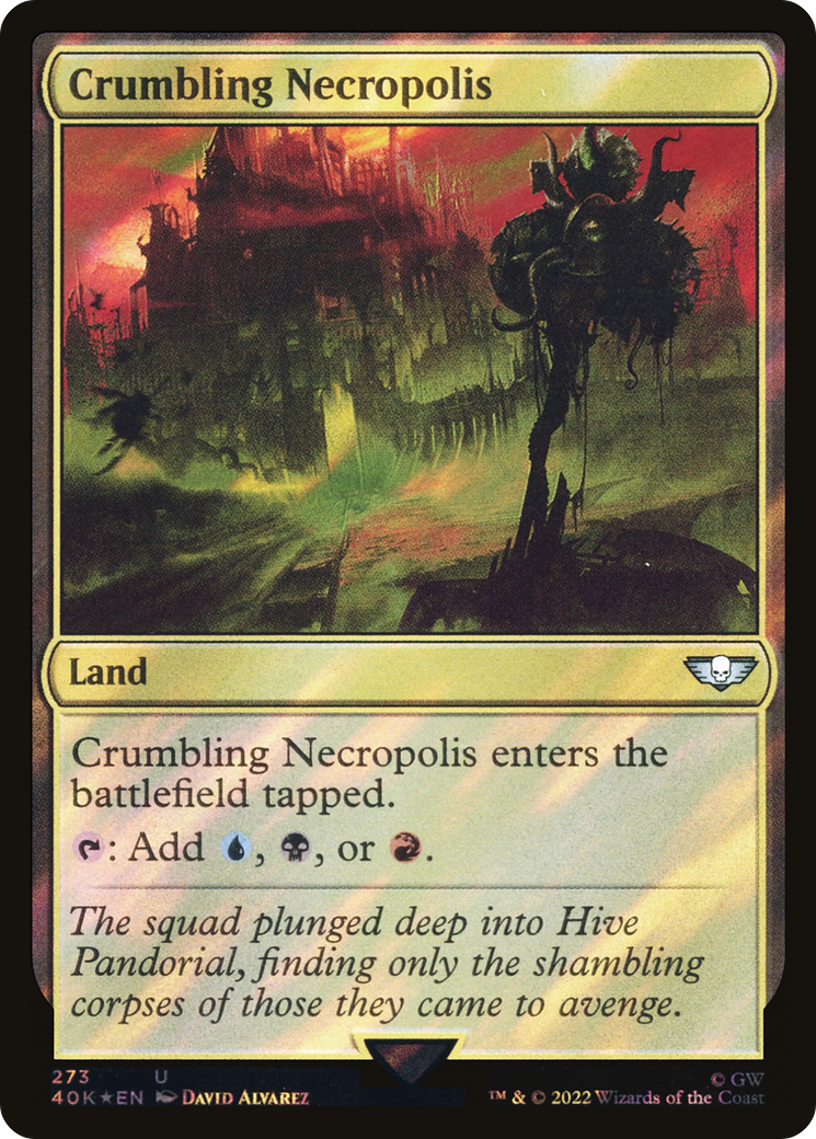 Image of Crumbling Necropolis (Surge Foil) [Warhammer 40,000]