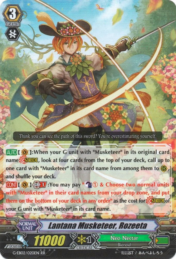 Image of Lantana Musketeer, Rozeeta (G-EB02/020EN) [The AWAKENING ZOO]