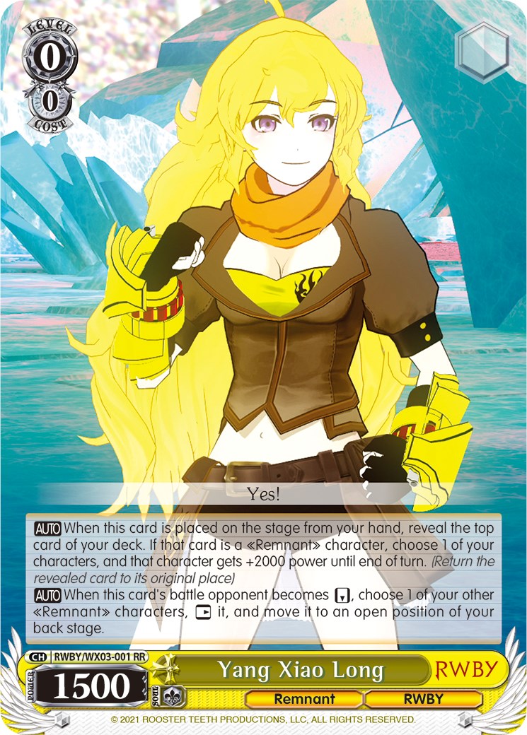 Image of Yang Xiao Long (RWBY/WX03-001 RR) [RWBY]