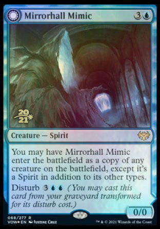 Image of Mirrorhall Mimic // Ghastly Mimicry [Innistrad: Crimson Vow Prerelease Promos]