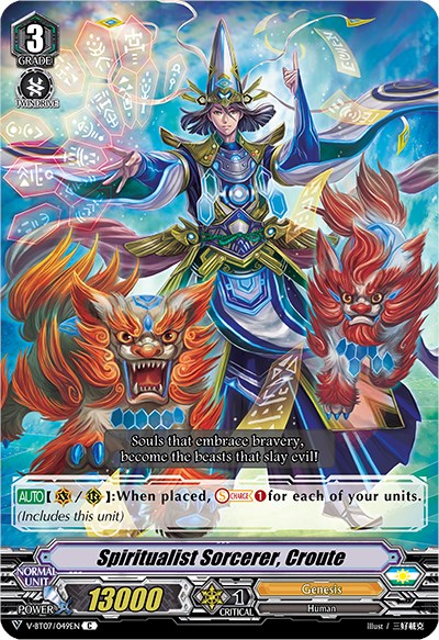 Image of Spiritualist Sorcerer, Croute (V-BT07/049EN) [Infinideity Cradle]