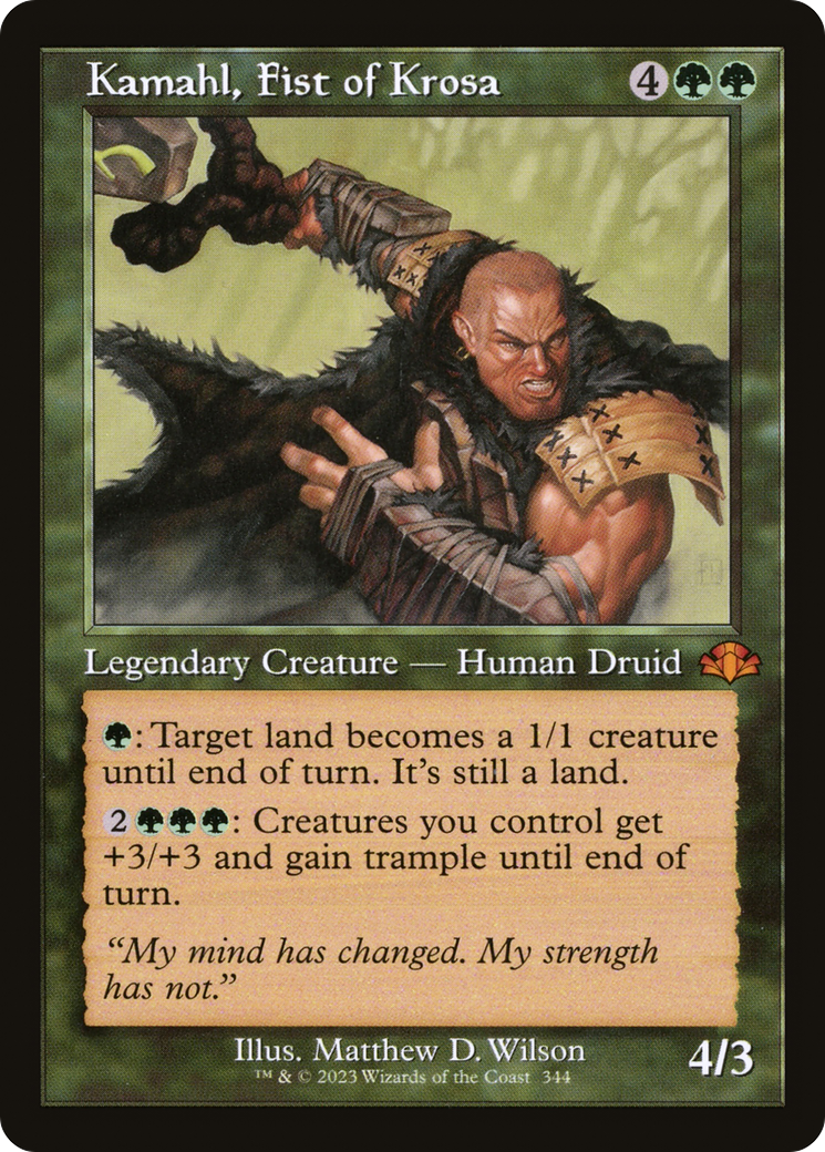 Image of Kamahl, Fist of Krosa (Retro) [Dominaria Remastered]