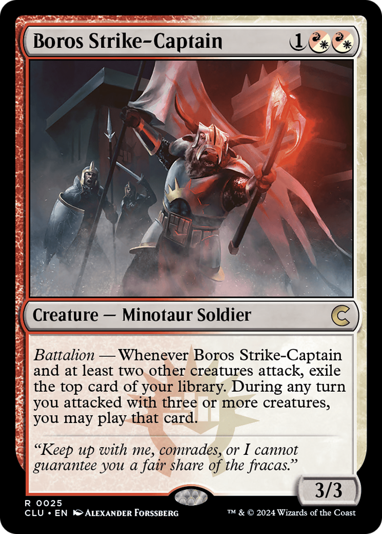 Image of Boros Strike-Captain [Ravnica: Clue Edition]