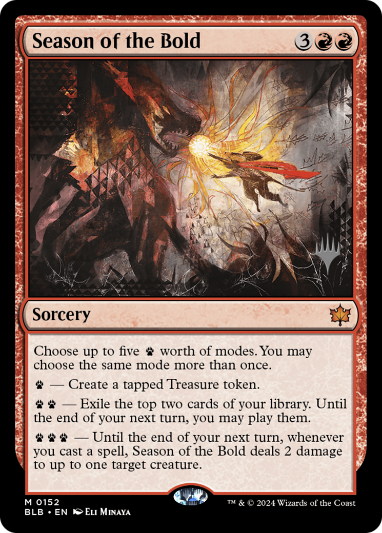 Image of Season of the Bold (Promo Pack) [Bloomburrow Promos]