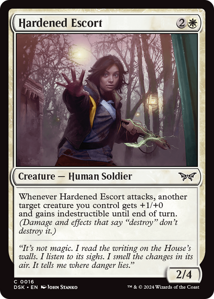 Image of Hardened Escort [Duskmourn: House of Horror]
