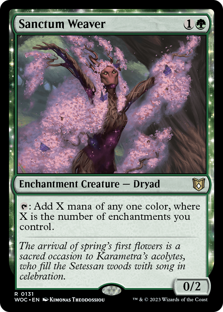 Image of Sanctum Weaver [Wilds of Eldraine Commander]