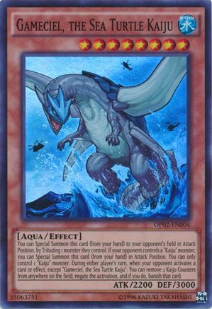 Image of Gameciel, the Sea Turtle Kaiju [OP02-EN004] Super Rare